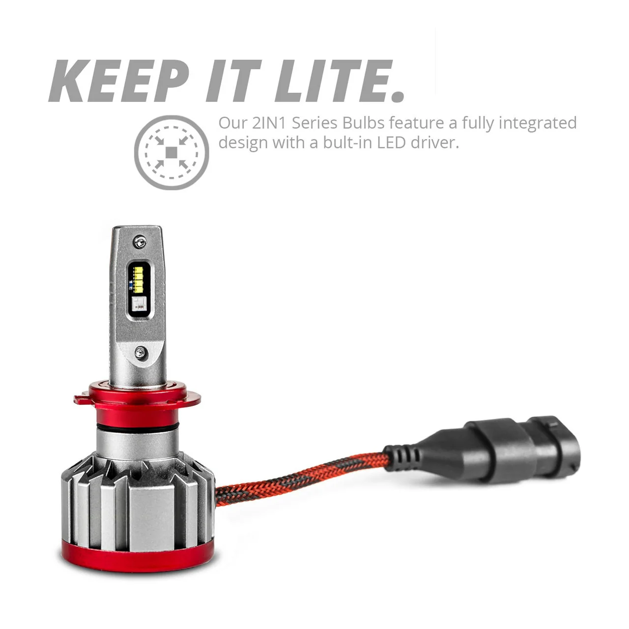XKGlow 880 - RGB 2In1 LED Headlight Bulb Million Color (2pcs) w/ XKCHROME Smartphone App Controlled RGB/ LED Headlight Kit - H1/ H4/ H7/ H3/ H11/ H16/ HB3/ HB4/ 880/ H13/ 9004/ 9007 - Image 6