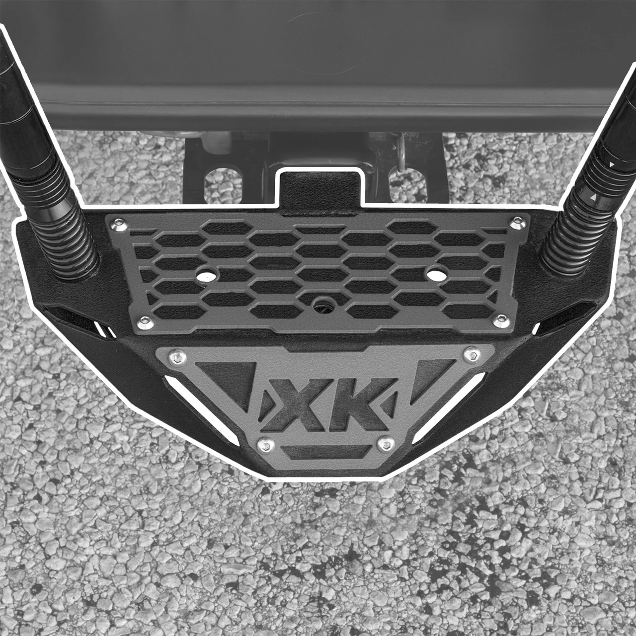 XKGlow Hitch Receiver Step & Whip Plate