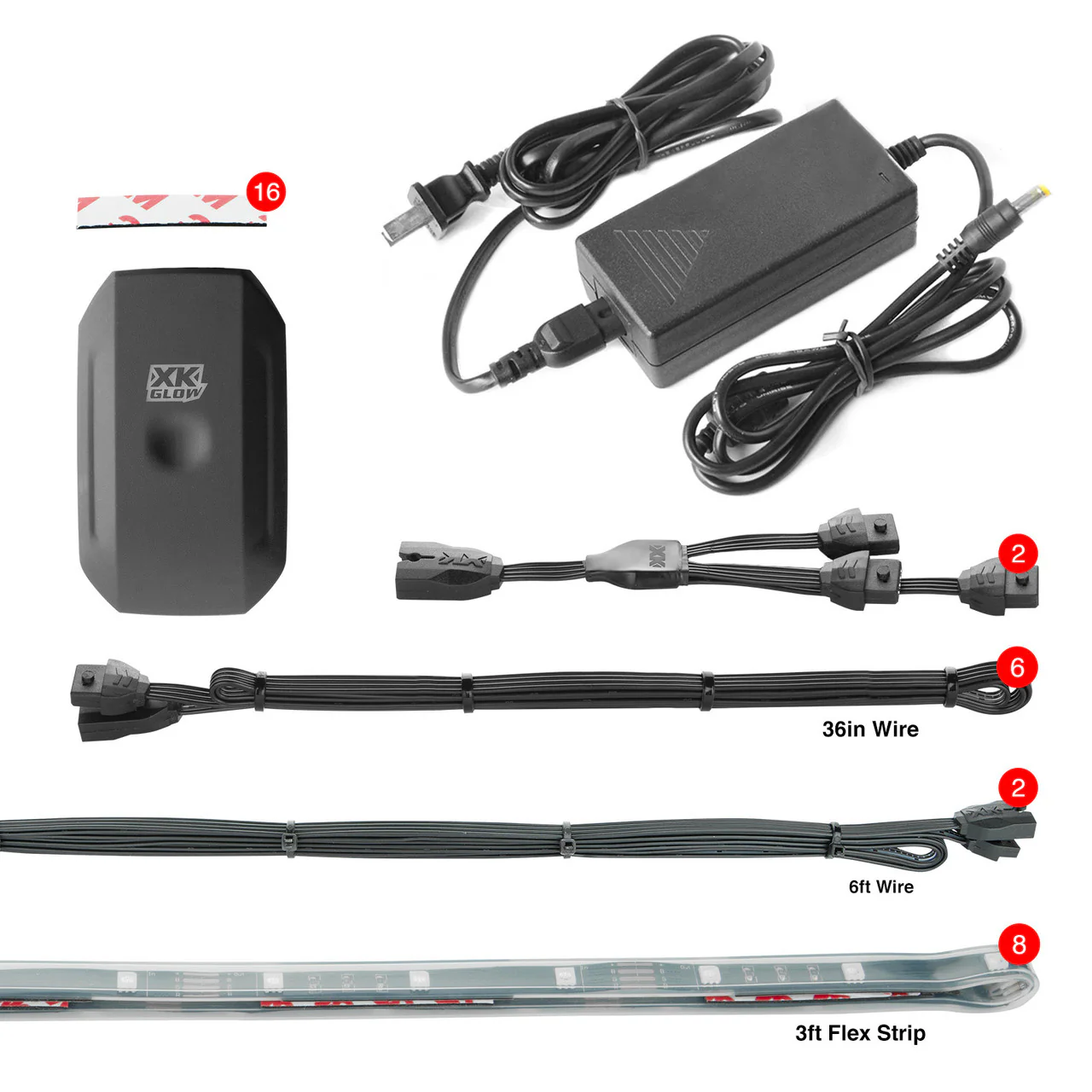 XKGlow Indoor & Outdoor Led Accent Home Light Kits w/ XKChrome Smartphone App - Tubes or Flex Strip - Image 4
