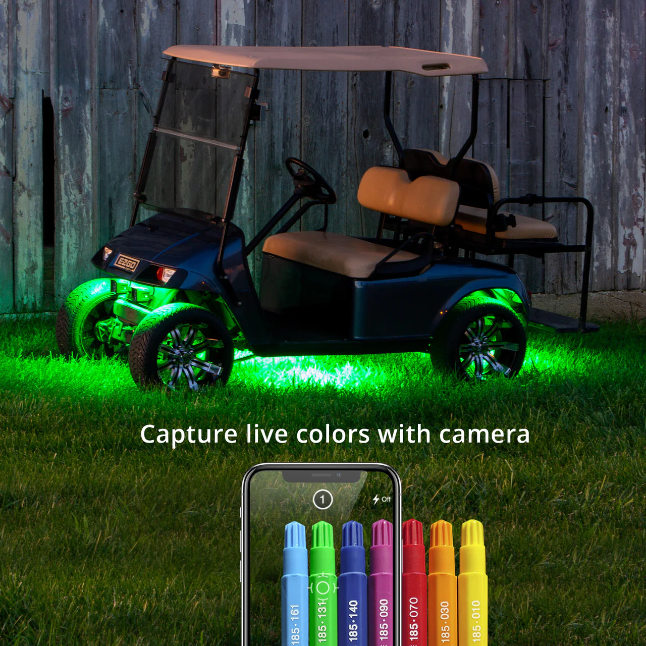 XKGlow Led Golf Cart Accent Light Kit w/ XKChrome Smartphone App - Standard or Advance - Image 6