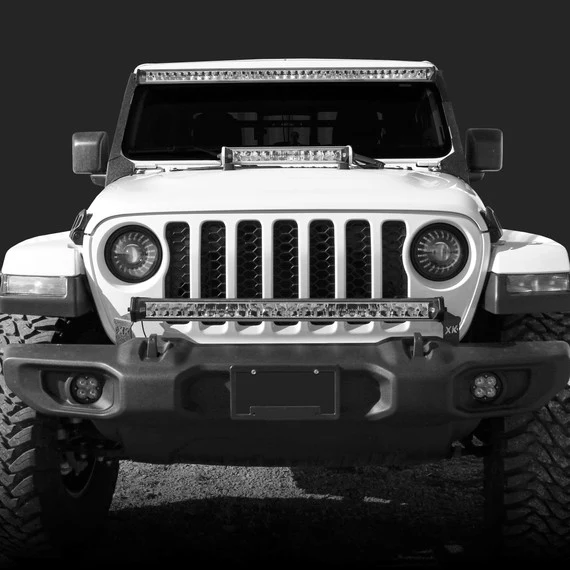 XKGlow Light Bar Bracket Kit Front Bumper Jeep Wrangler JL/ JT - 18-42" - Image 6