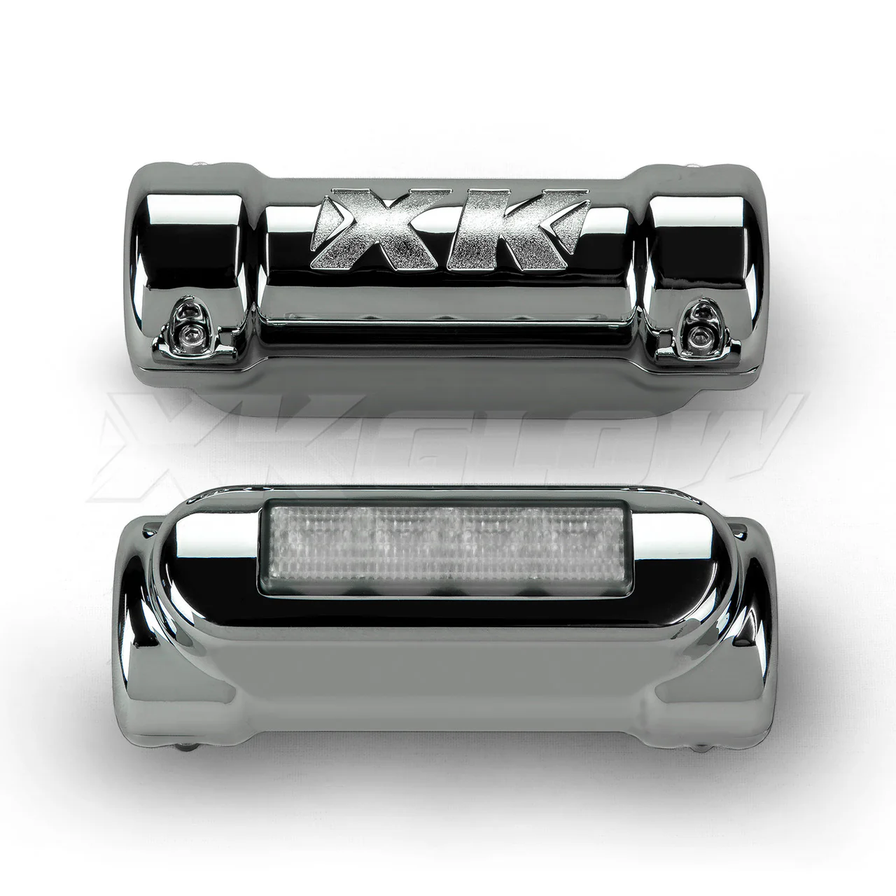 XKGlow Motorcycle Highway Bar Switchback Driving Lights DRL Turnsignal - Chrome