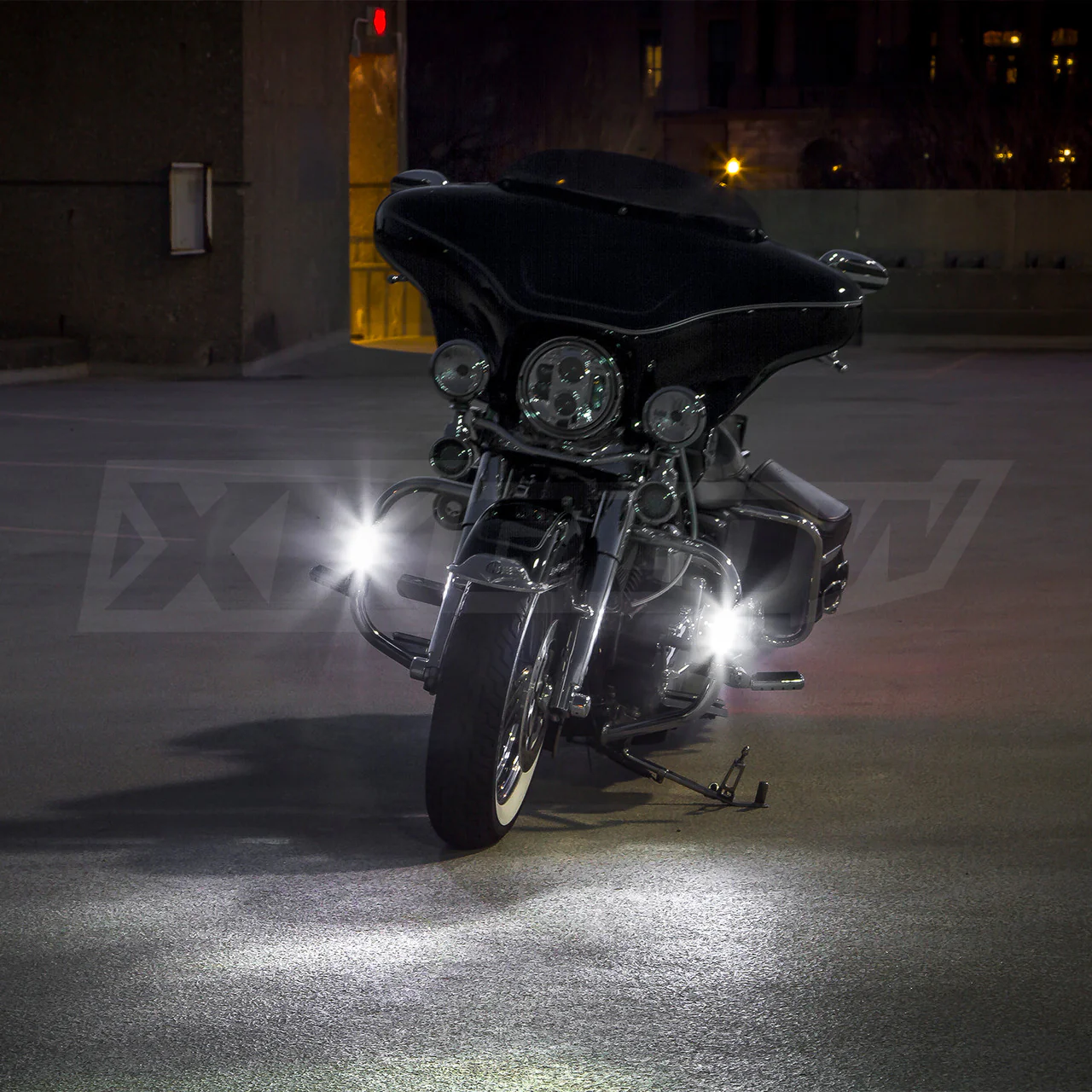 XKGlow Motorcycle Highway Bar Switchback Driving Lights DRL Turnsignal - Chrome - Image 5
