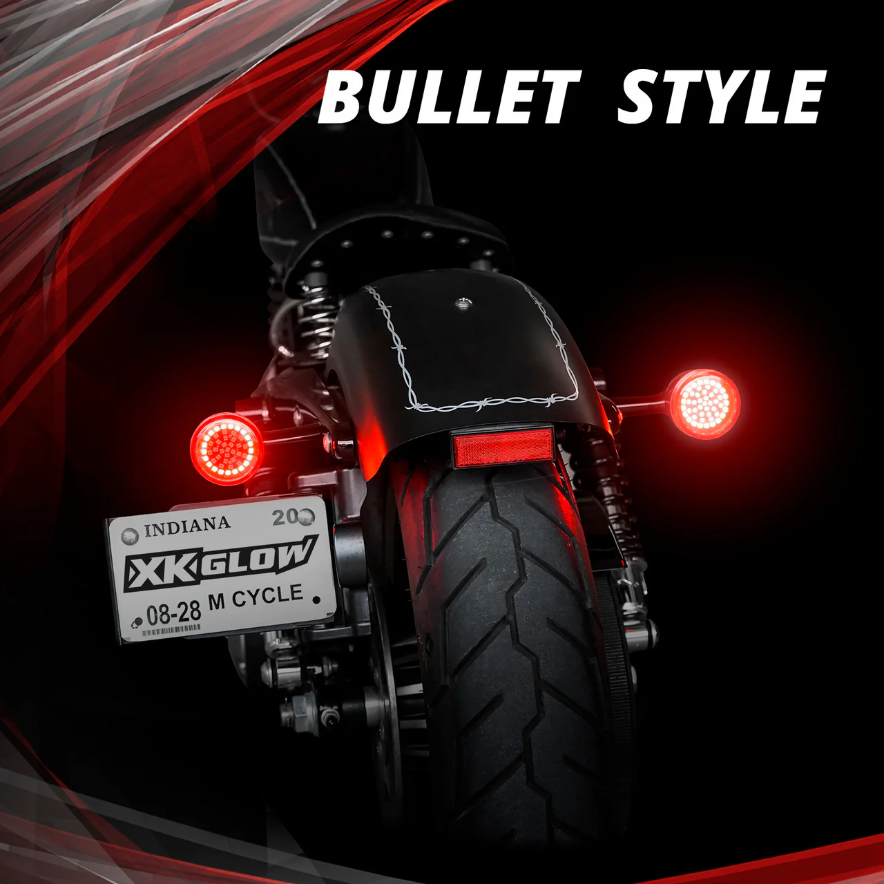 XKGlow Motorcycle Rear LED Turn Signal (Harley Indian) 1157 or 1156 - Image 4