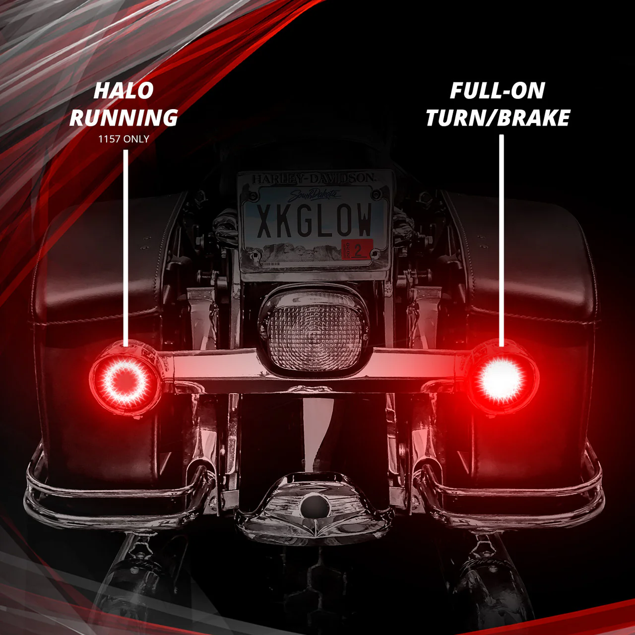 XKGlow Motorcycle Rear LED Turn Signal (Harley Indian) 1157 or 1156 - Image 5