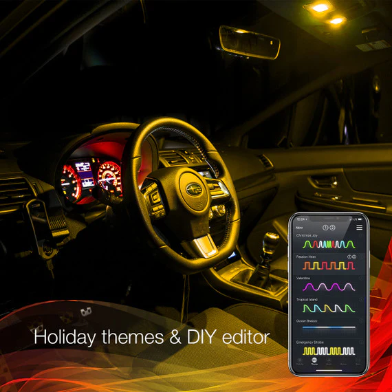XKGlow RGB Festoon LED Panel/ XKchrome Bluetooth App Controlled Dome Bulb - Image 7