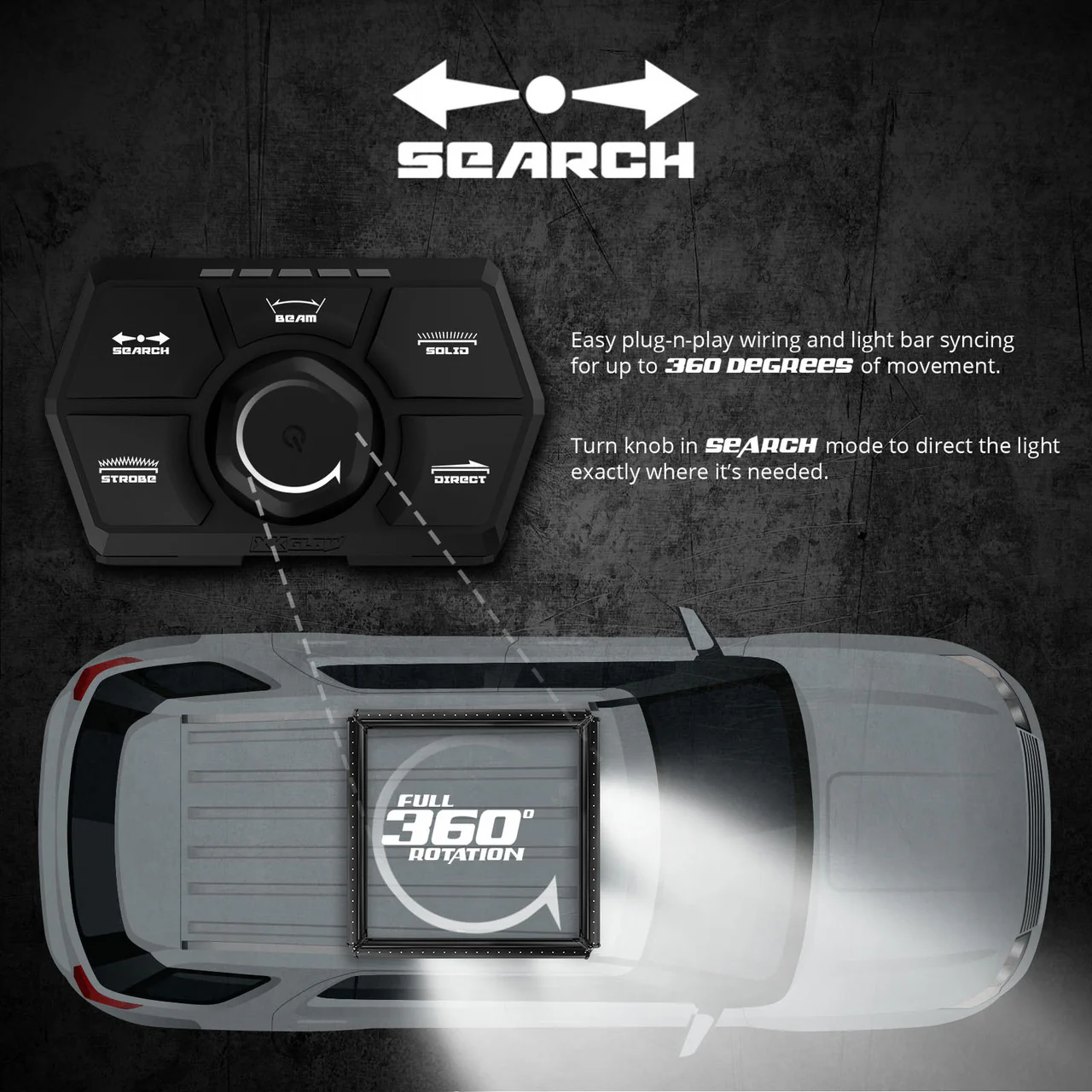 XKGlow SAR Light Bar Controller - Emergency Search & Rescue Light System - Image 3