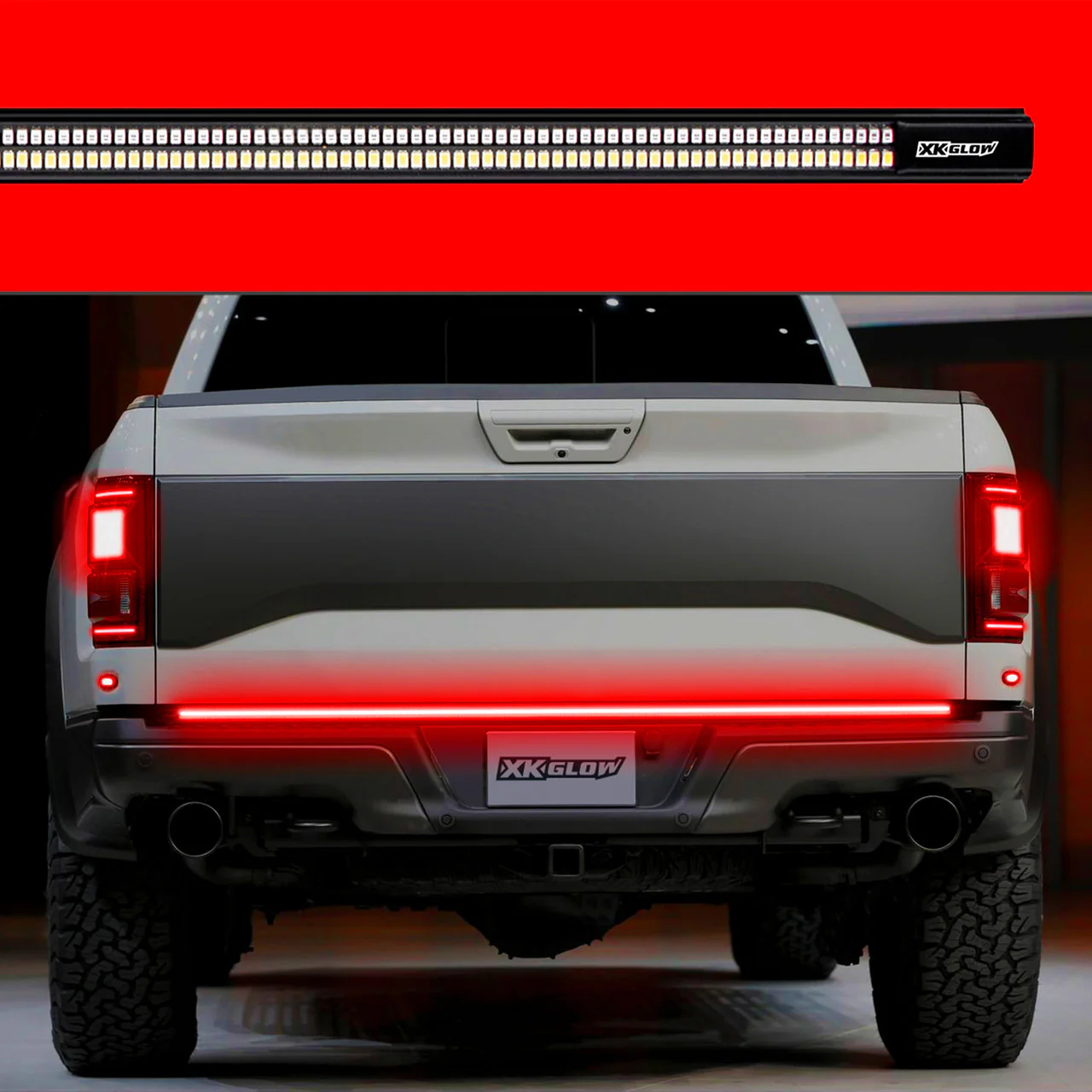 XKGlow Truck Tailgate Light /Chasing Turn Signal & Built-in Error Canceller [3rd gen] - 48" or 60" Led Bar - Image 2