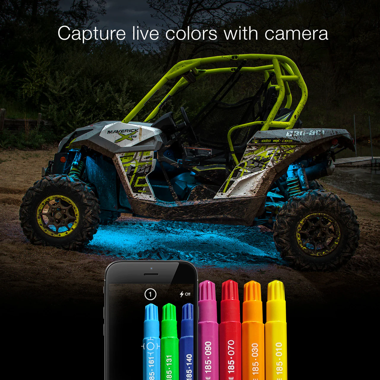 XKGlow UTV Side by Side Led Accent Light Kits w/ XKchrome Smartphone App - 28 or 34pcs - Image 10
