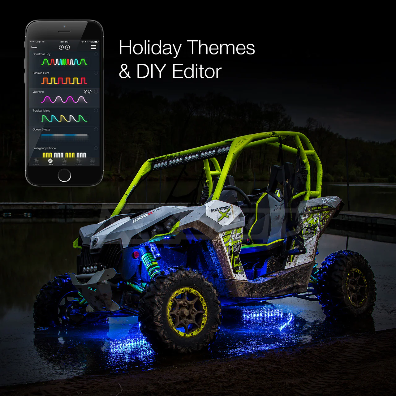 XKGlow UTV Side by Side Led Accent Light Kits w/ XKchrome Smartphone App - 28 or 34pcs - Image 11