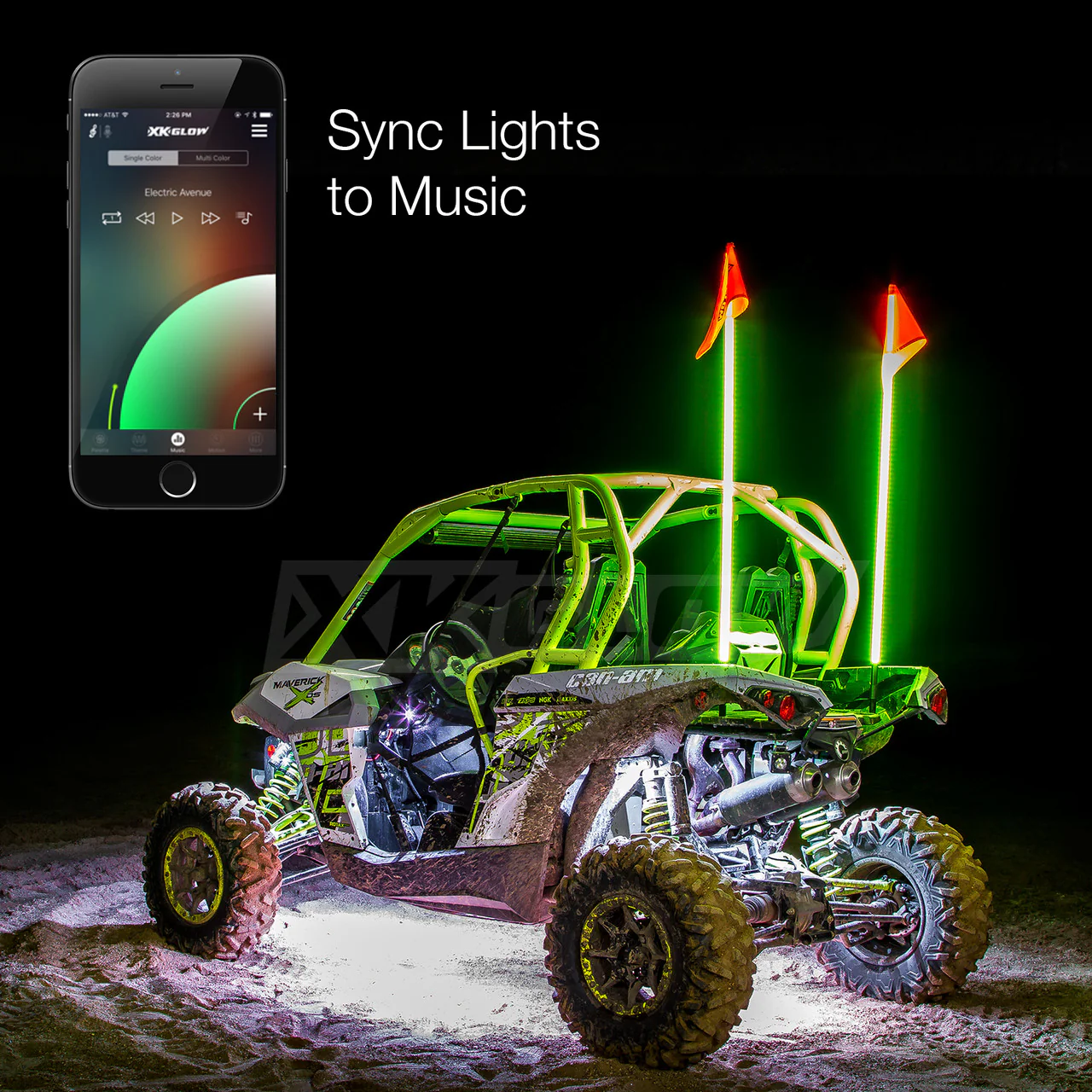XKGlow UTV Side by Side Led Accent Light Kits w/ XKchrome Smartphone App - 28 or 34pcs - Image 8