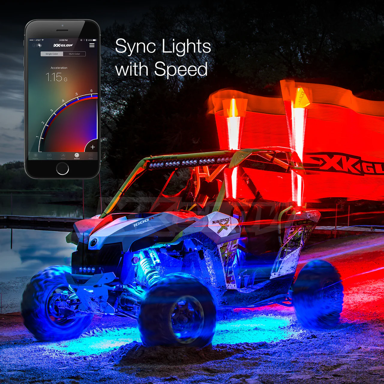XKGlow UTV Side by Side Led Accent Light Kits w/ XKchrome Smartphone App - 28 or 34pcs - Image 9