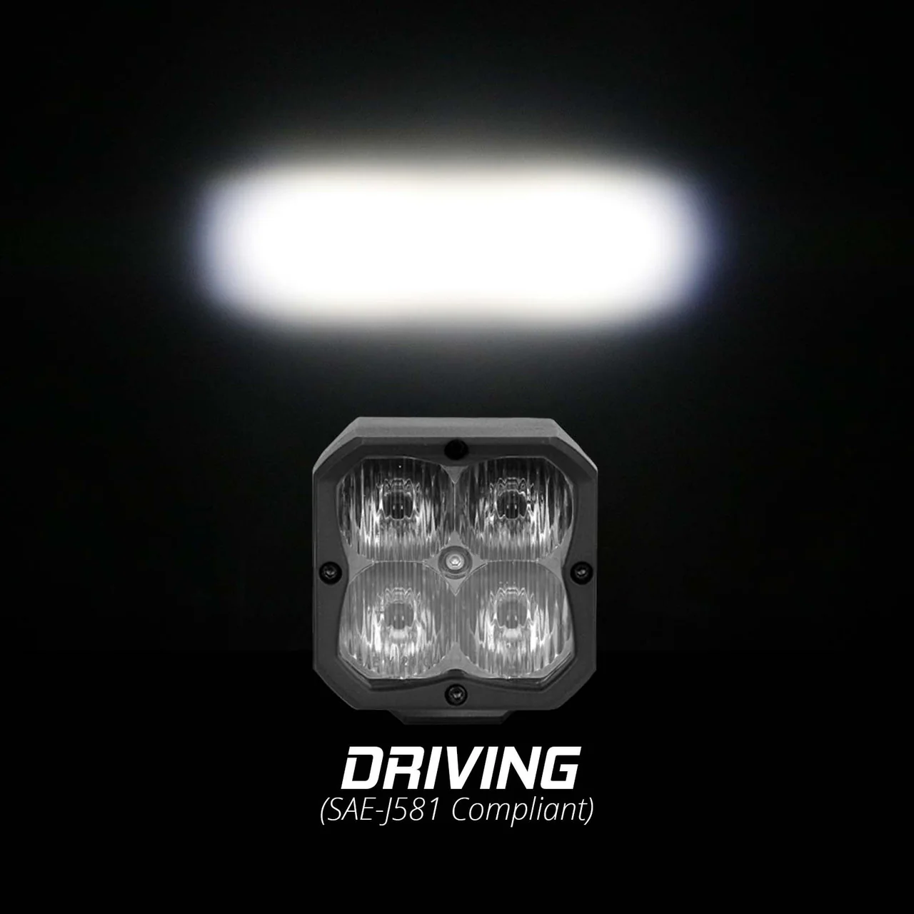 XKGlow 2pc XKChrome 20w LED Cube Light + RGB Accent Light Kit - Driving Beam [w/ Controller] - Driving/ Flood/ Fog/ Spot Beam - Image 2