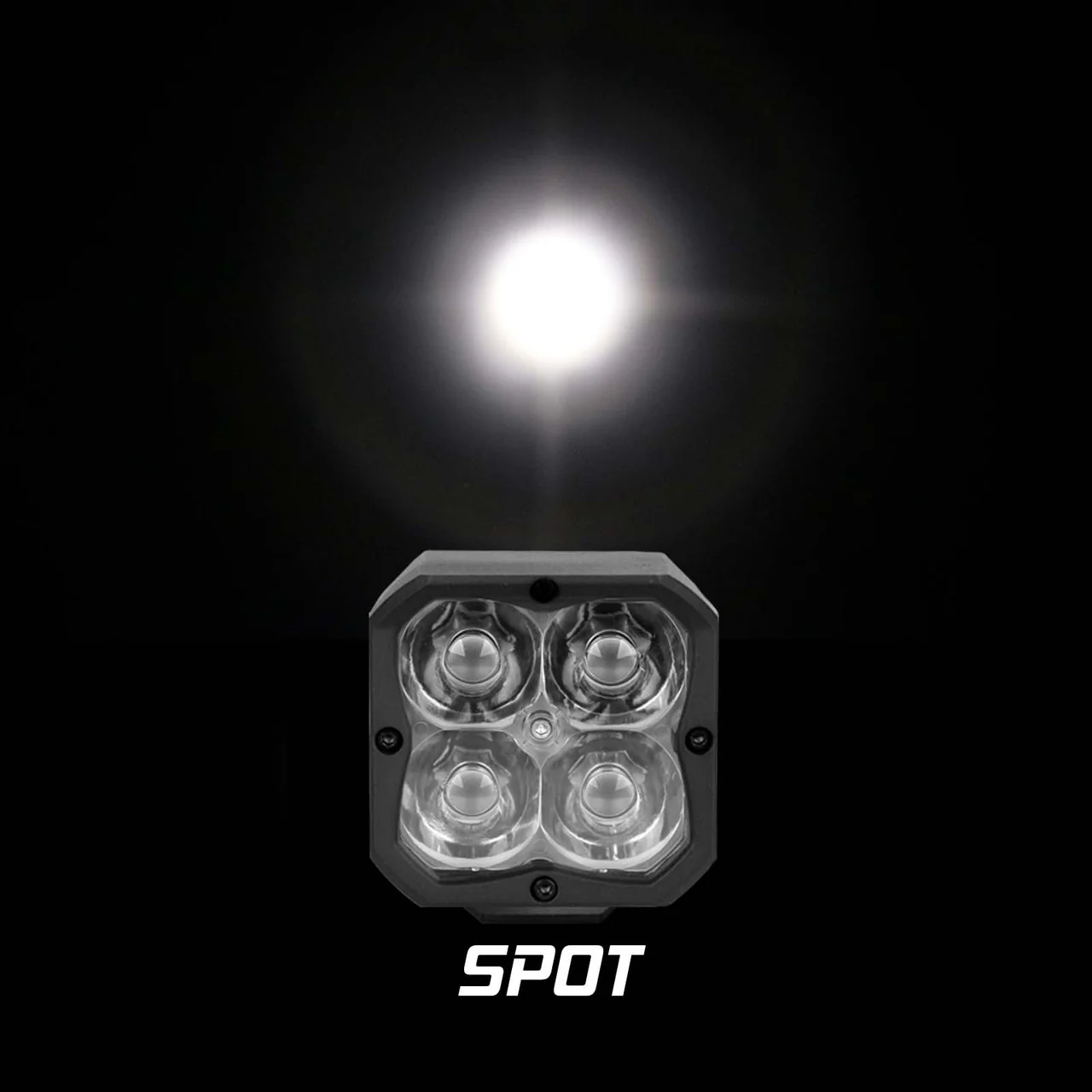 XKGlow 2pc XKChrome 20w LED Cube Light + RGB Accent Light Kit - Driving Beam [w/ Controller] - Driving/ Flood/ Fog/ Spot Beam - Image 3