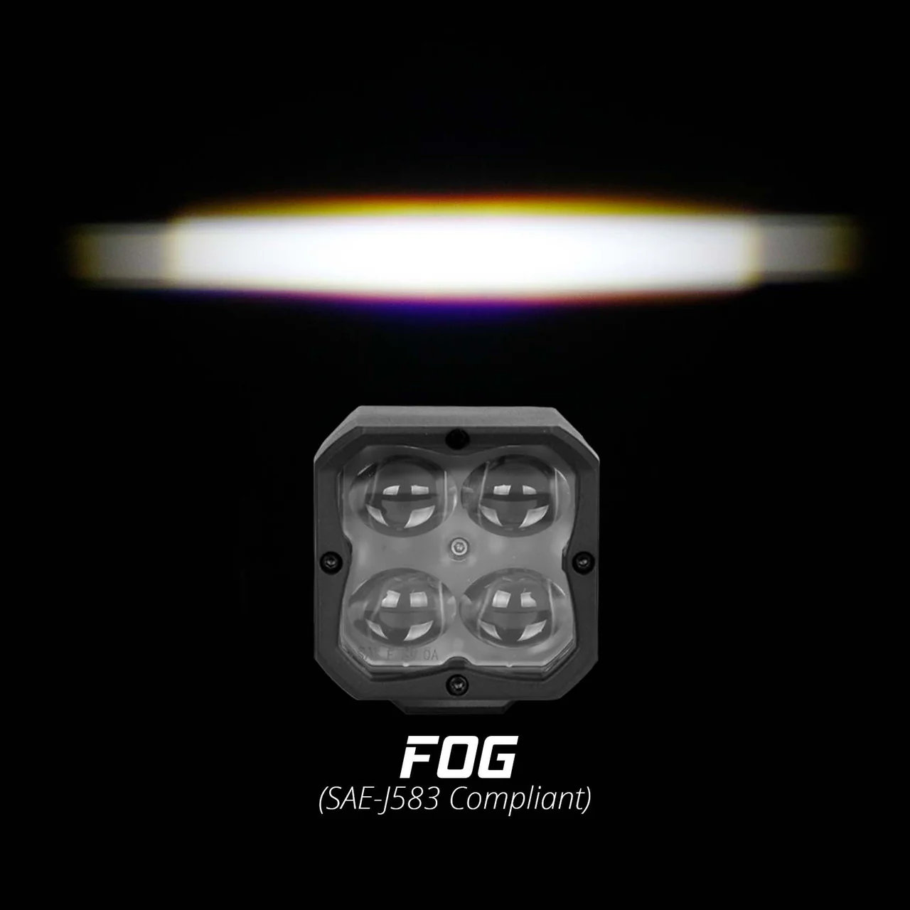 XKGlow 2pc XKChrome 20w LED Cube Light + RGB Accent Light Kit - Driving Beam [w/ Controller] - Driving/ Flood/ Fog/ Spot Beam - Image 4