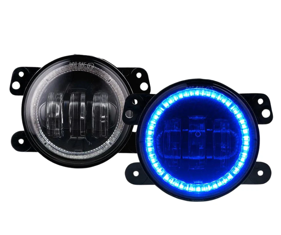 Xprite 4 Inch Halo LED Fog Lights Chrysler 300 (05-10) [Escapade Series] Multiple Color Options - Image 5