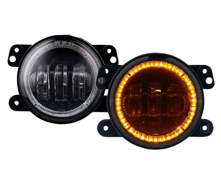 Xprite 4 Inch Halo LED Fog Lights Chrysler PT Cruiser (06-10) [Escapade Series] Multiple Color Options - Image 2