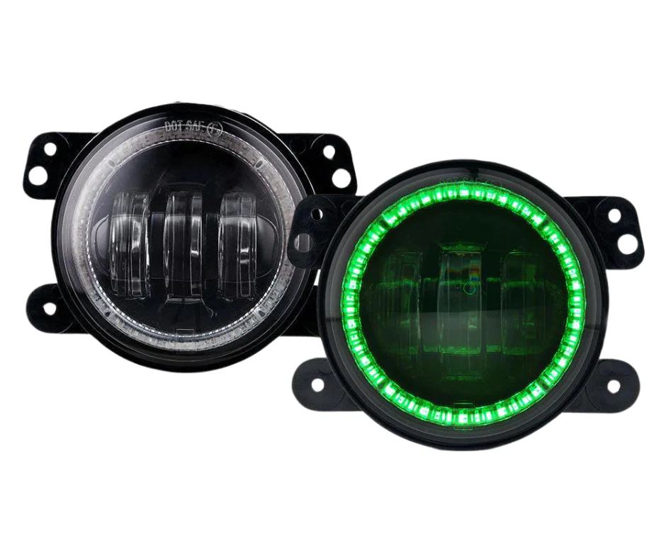 Xprite 4 Inch Halo LED Fog Lights Dodge Journey (09-13) [Escapade Series] Multiple Color Options - Image 4