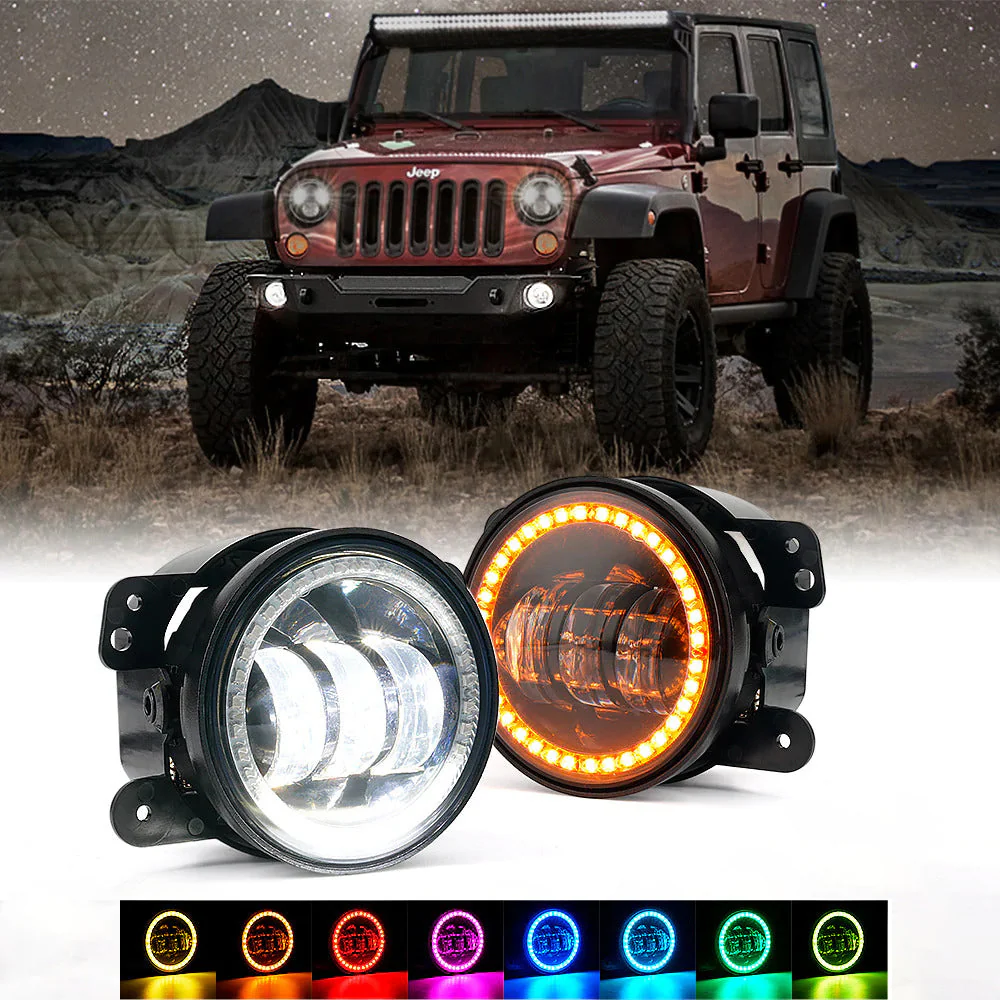 Xprite 4 Inch RGB LED Halo Fog Jeep Grand Cherokee (2011-2013) Escapade Series