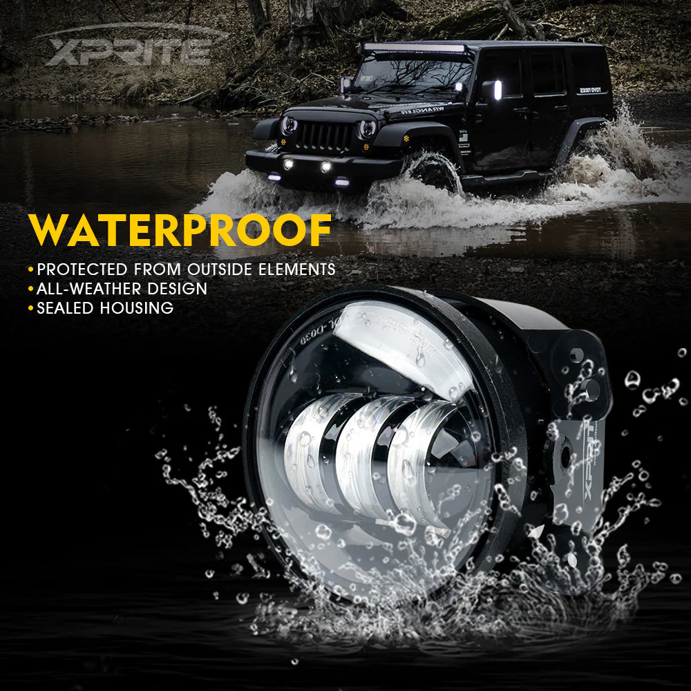 Xprite 4" LED Fog Light Chrysler PT Cruiser (2006-2010) Explore Series - Image 6