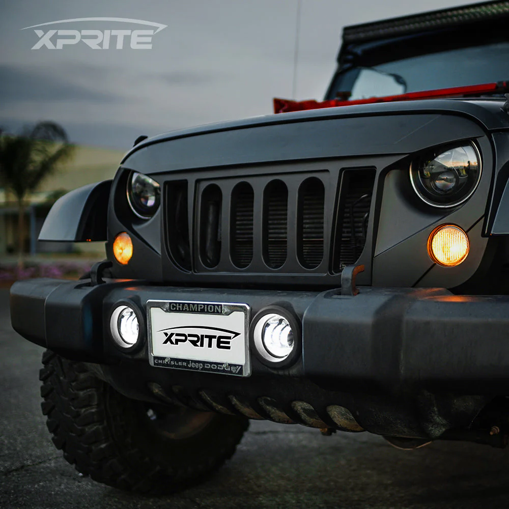 Xprite 4" LED Fog Light Dodge Magnum (2005-2008) Explore Series - Image 5
