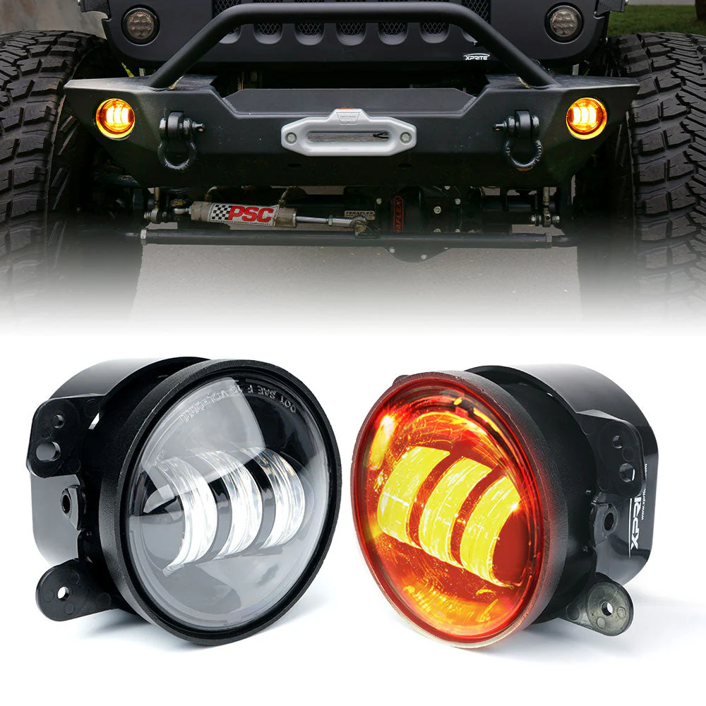 Xprite 4" LED Fog Light Jeep Gladiator JT (2019-2020) Explore Series - Image 2