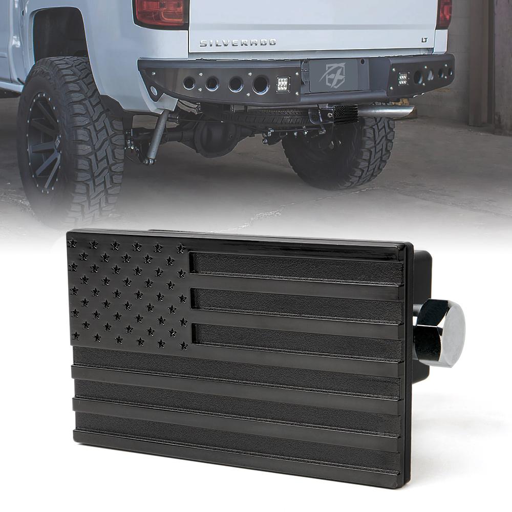Xprite Aluminum Trailer Hitch Cover with U.S. American Flag - 2" Receivers - Image 4