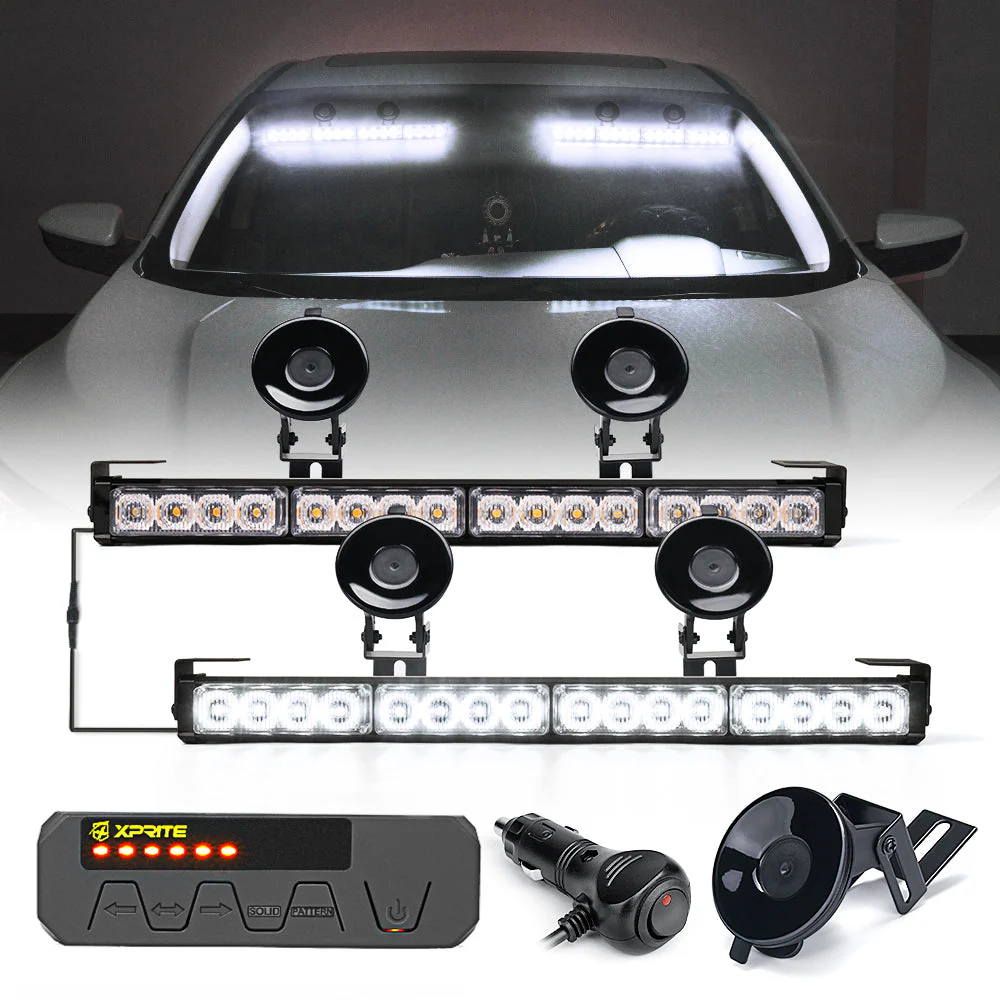 Xprite Contract G1 Series Dual LED Traffic Advisor Strobe Lights - Multiple Light Color Options - Image 2