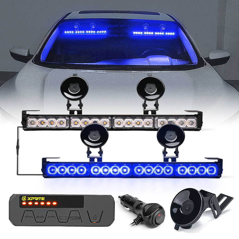 Xprite Contract G1 Series Dual LED Traffic Advisor Strobe Lights - Multiple Light Color Options - Image 3
