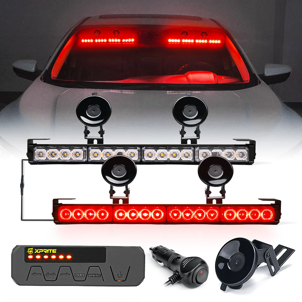 Xprite Contract G1 Series Dual LED Traffic Advisor Strobe Lights - Multiple Light Color Options - Image 4