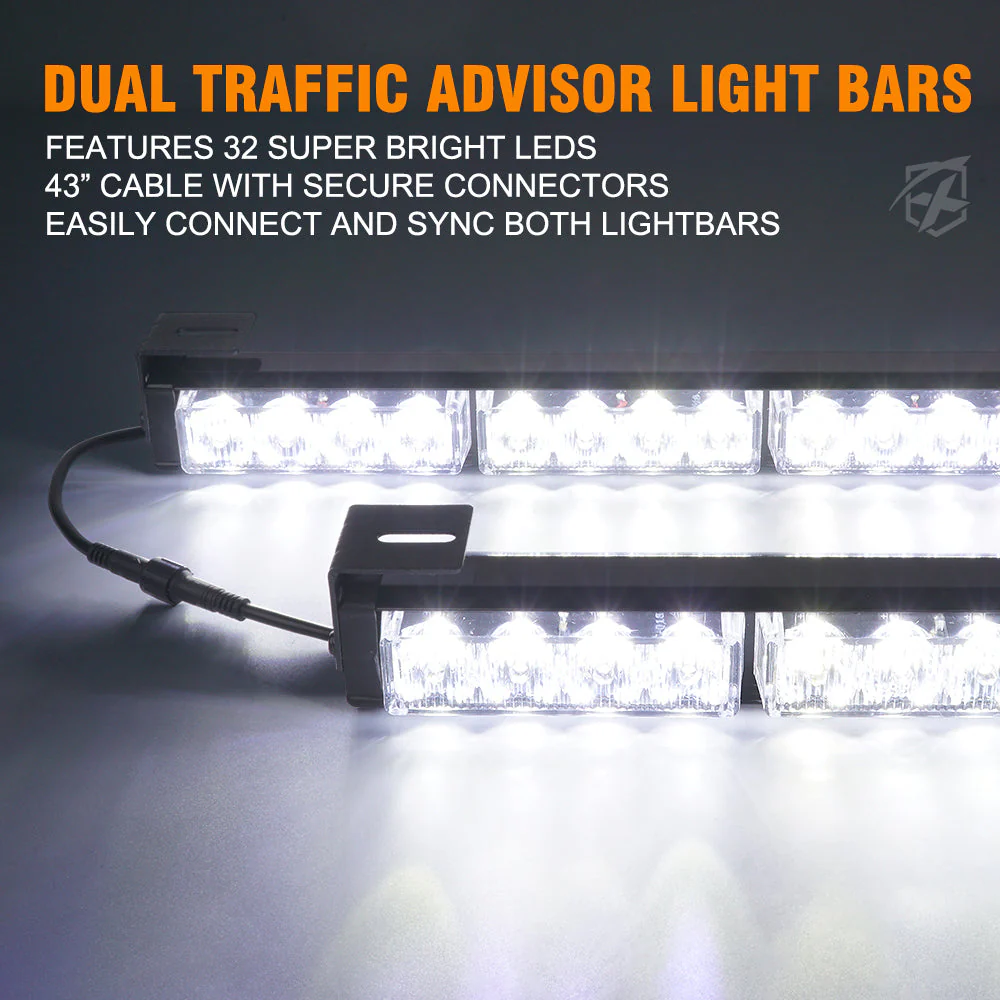 Xprite Contract G1 Series Dual LED Traffic Advisor Strobe Lights - Multiple Light Color Options - Image 5
