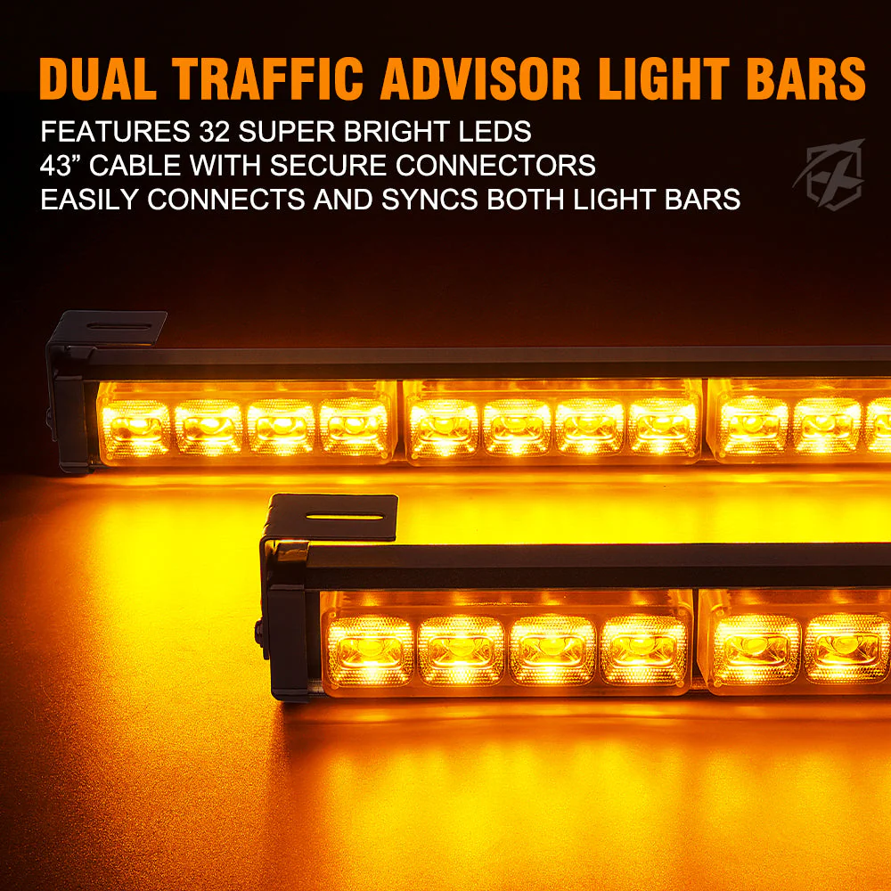 Xprite Contract G2 Series 17" Dual LED Directional Traffic Advisor Light Bars - Multiple Light Color Options - Image 10