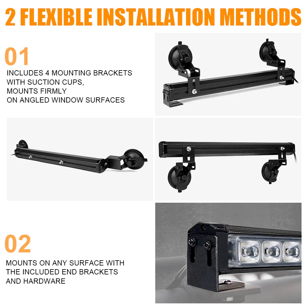Xprite Contract G2 Series 17" Dual LED Directional Traffic Advisor Light Bars - Multiple Light Color Options - Image 14