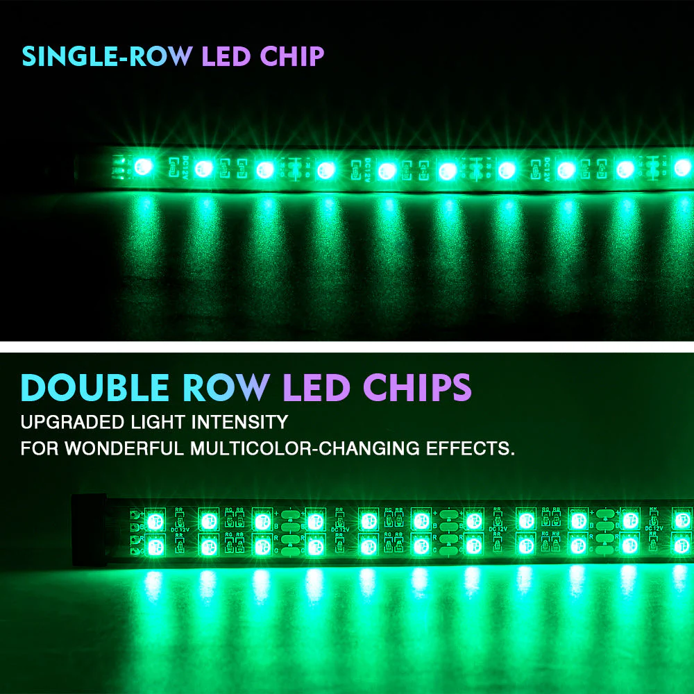 Xprite Dual Row RGB LED Underbody Glow Kit [Rivalry Series] w/ Remote Control and Bluetooth - Image 2
