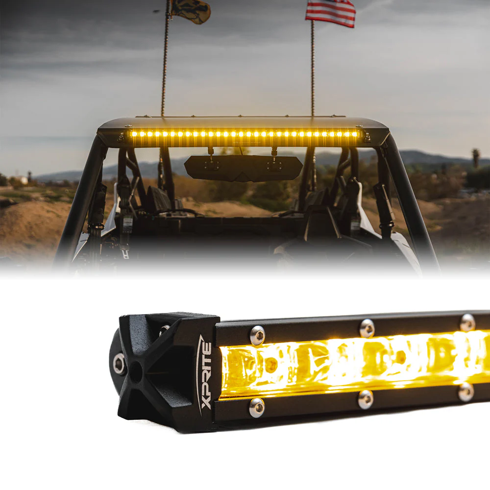 Xprite LED Light Bar [Yellow Flood Beam] Ultra Thin Astro Series - Image 2