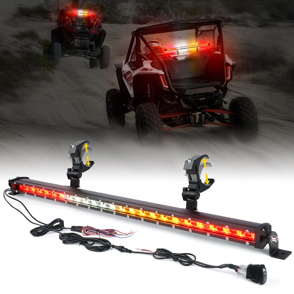 Xprite SL Series 25.5" Slim LED Rear Chase Light Bar - Multiple Light Color Options - Image 2