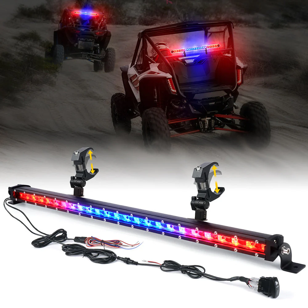Xprite SL Series 25.5" Slim LED Rear Chase Light Bar - Multiple Light Color Options - Image 3