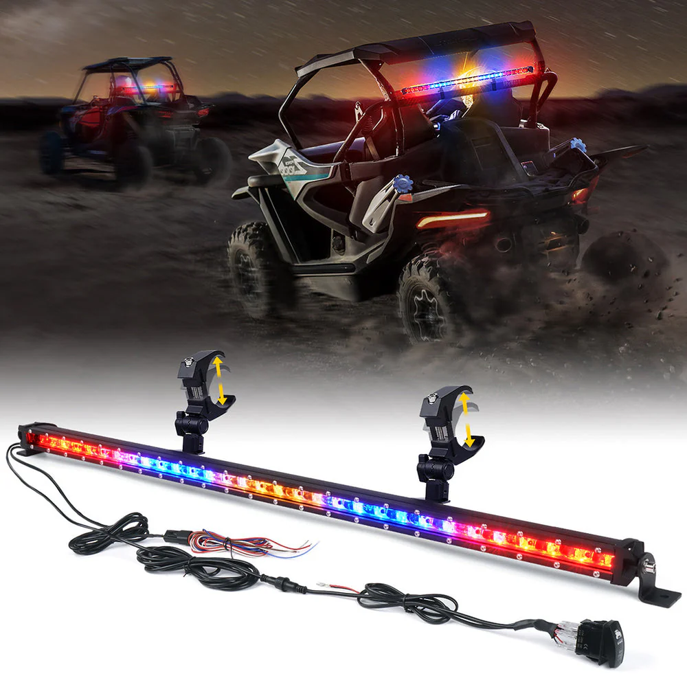 Xprite SL Series 32" Slim LED Rear Chase Light Bar - Multiple Light Color Options - Image 4