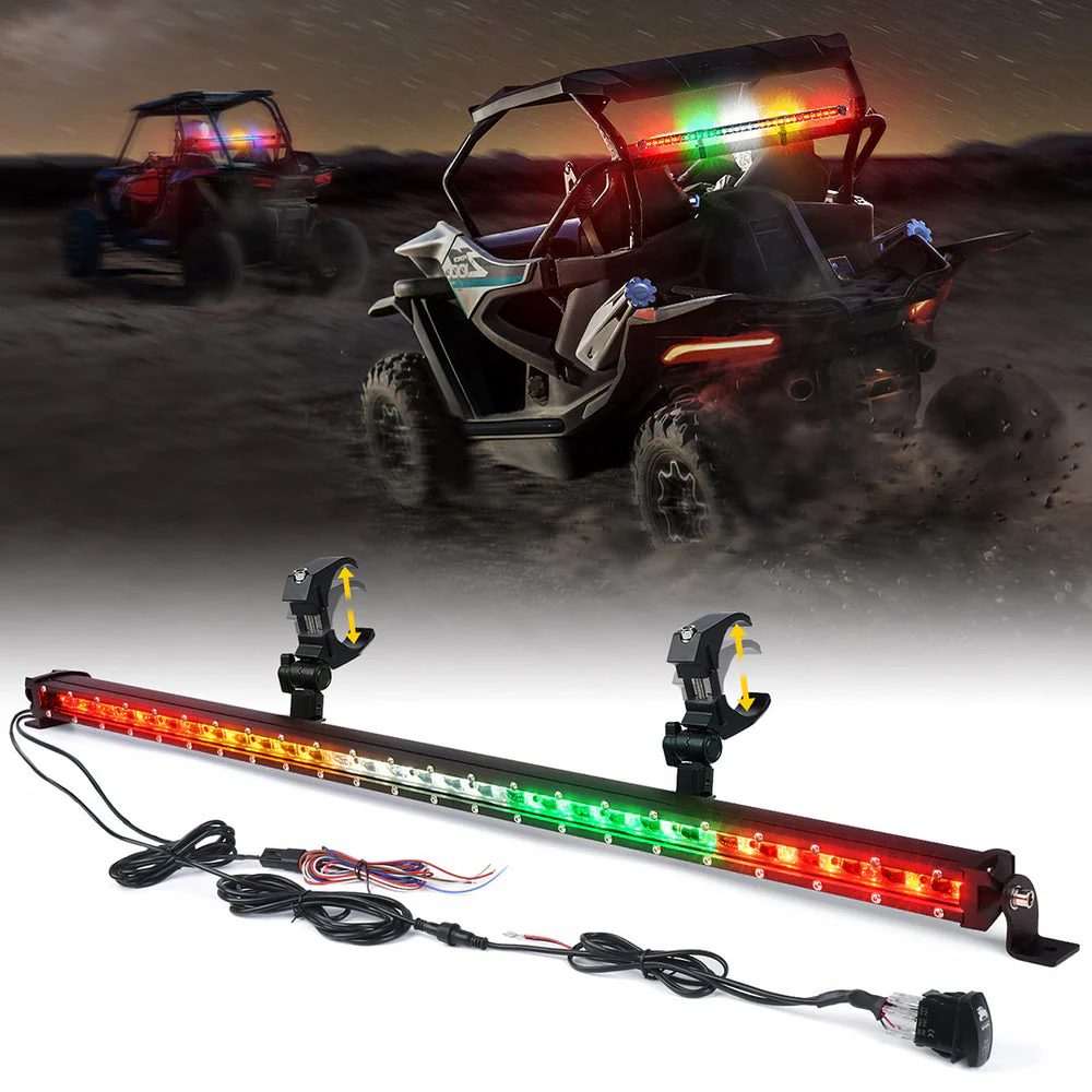Xprite SL Series 32" Slim LED Rear Chase Light Bar - Multiple Light Color Options - Image 5