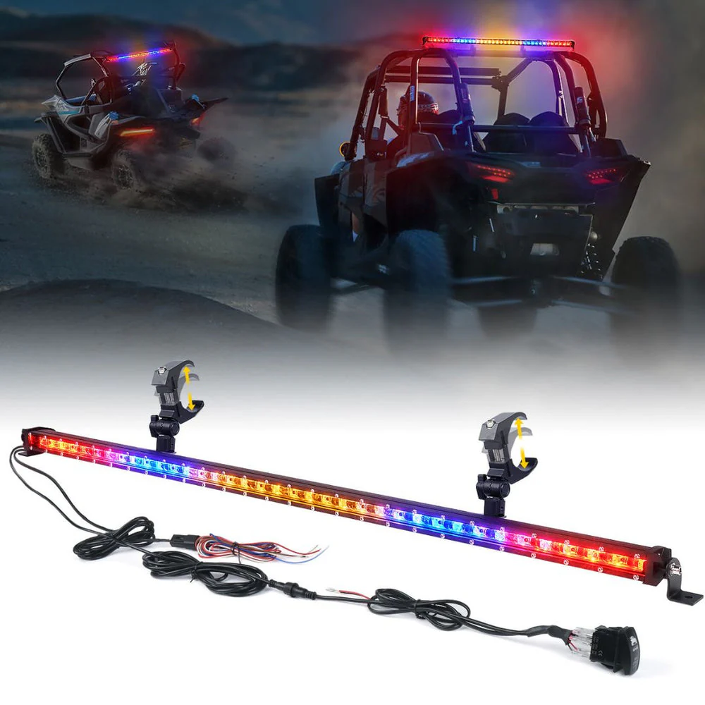 Xprite SL Series 38" Slim LED Rear Chase Light Bar - Multiple Light Color Options - Image 2