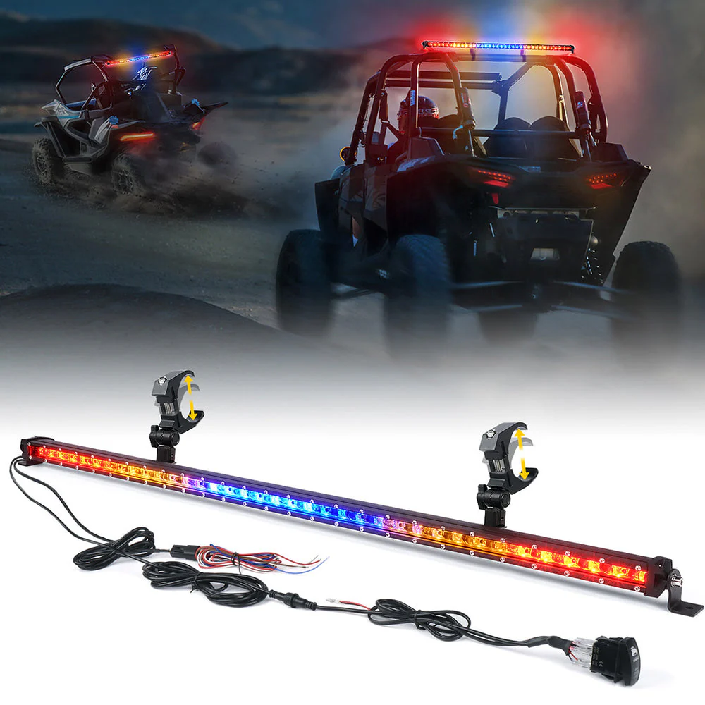 Xprite SL Series 38" Slim LED Rear Chase Light Bar - Multiple Light Color Options - Image 3