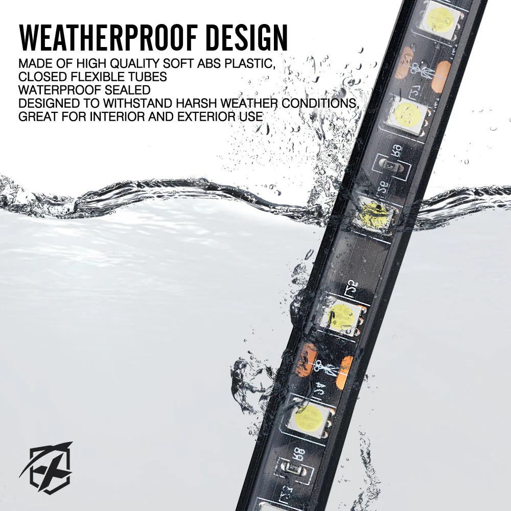 Xprite Spire 3 Series White LED Truck Bed Light Strips - 3 x 60" LED strips - Image 3