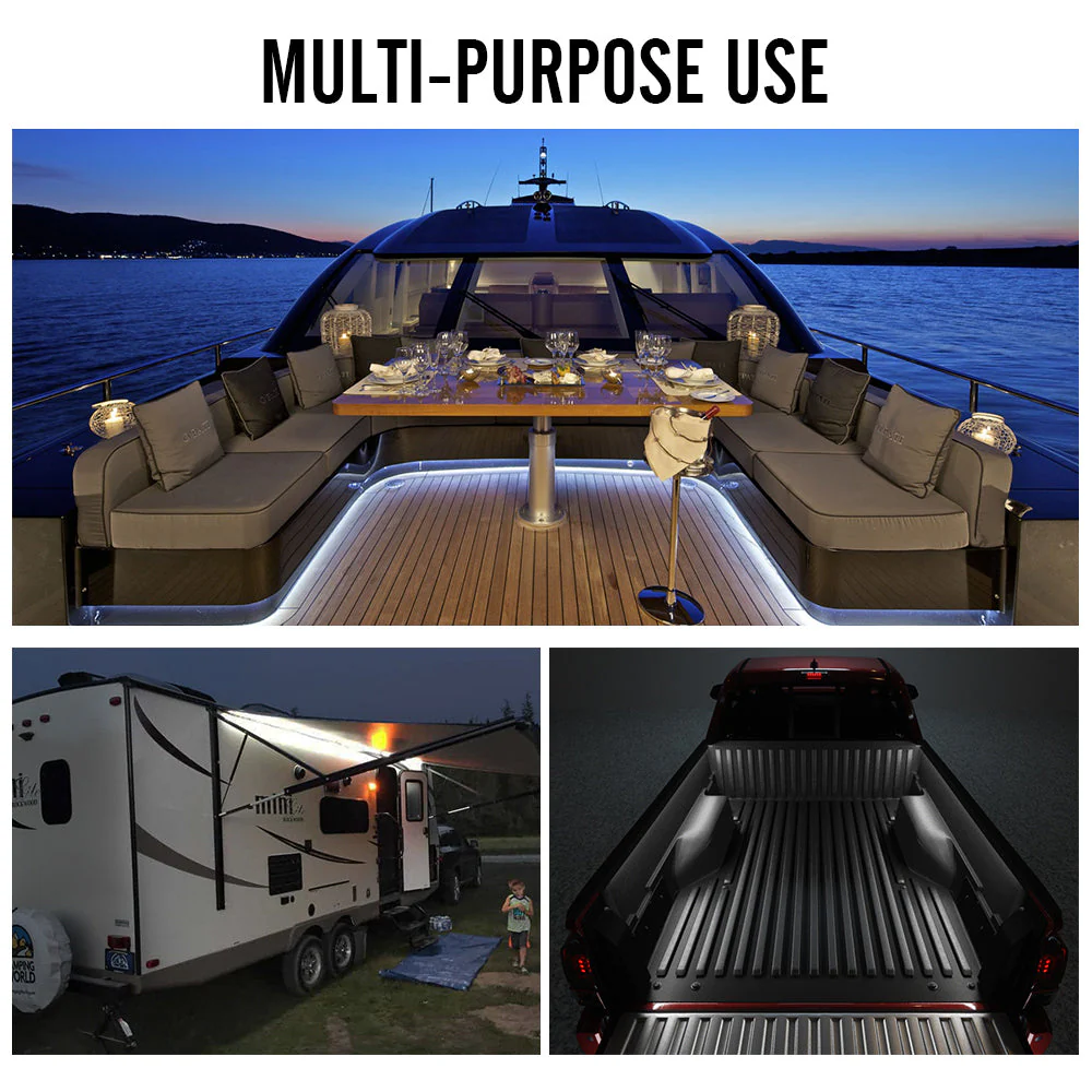 Xprite Spire 3 Series White LED Truck Bed Light Strips - 3 x 60" LED strips - Image 7