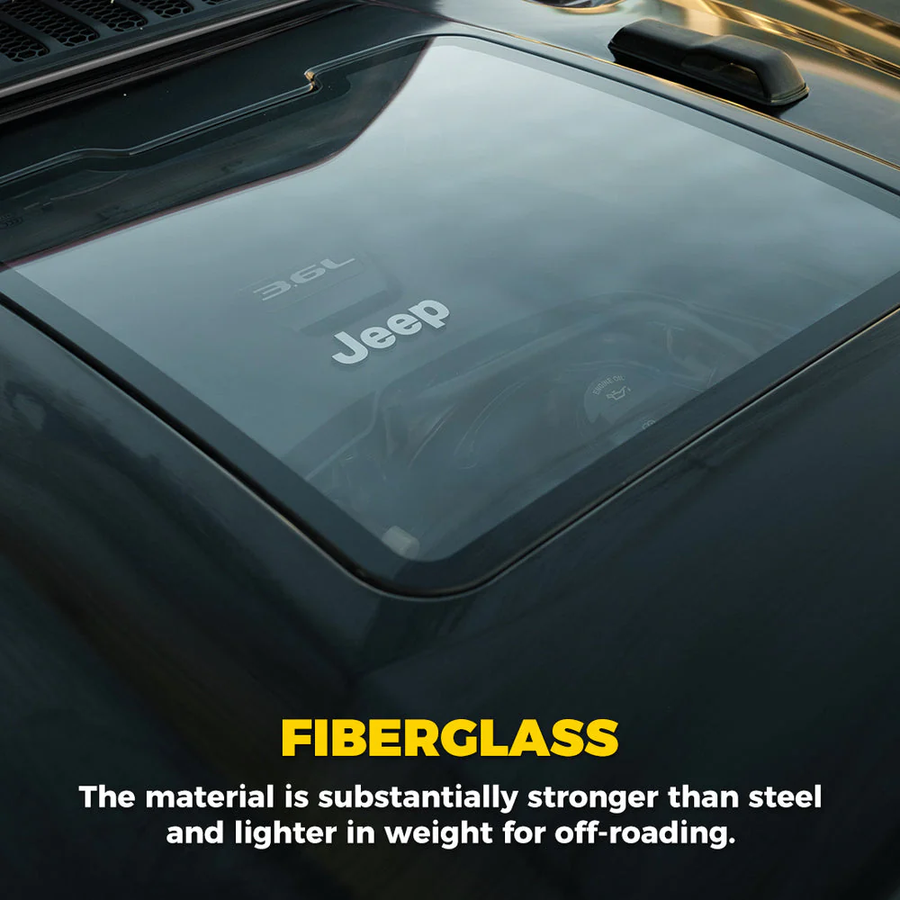 Xprite Lightweight Hood Jeep Wrangler JK (2007-2018) - ZR1 / Beast / Transformer Series with Heat Extractors - Image 5