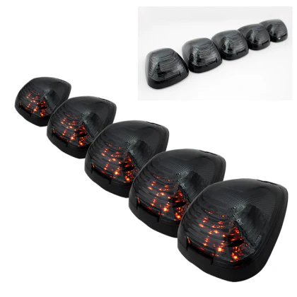 Xtune Cab Roof Lights Ford SuperDuty F250 / F350 (99-15) Smoked Lens w/ Amber LED