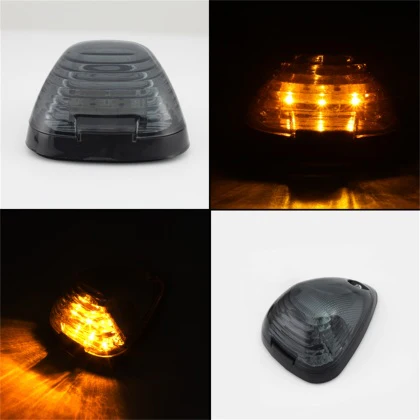 Xtune Cab Roof Lights Ford SuperDuty F250 / F350 (99-15) Smoked Lens w/ Amber LED - Image 2