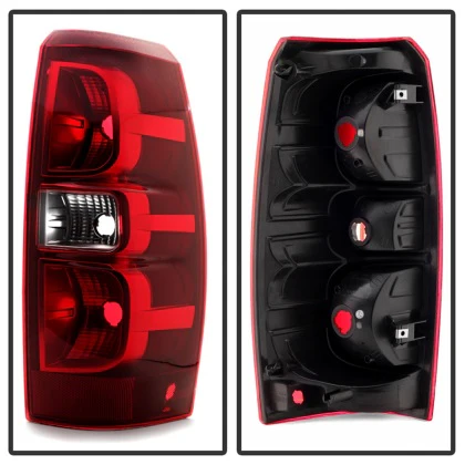 Xtune LED Tail Light Chevy Avalanche (07–13) OEM-Style w/ Red Lens & Chrome Housing - Driver or Passenger Side - Image 2
